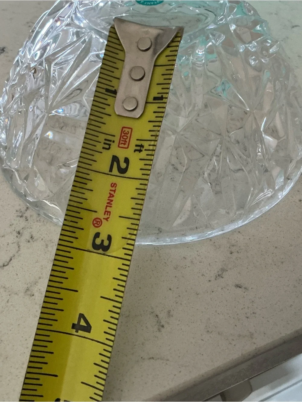 Tiffany & Co. Clear Cut Crystal Bowl Rock Out Faced edges and Tiffany Blue Box